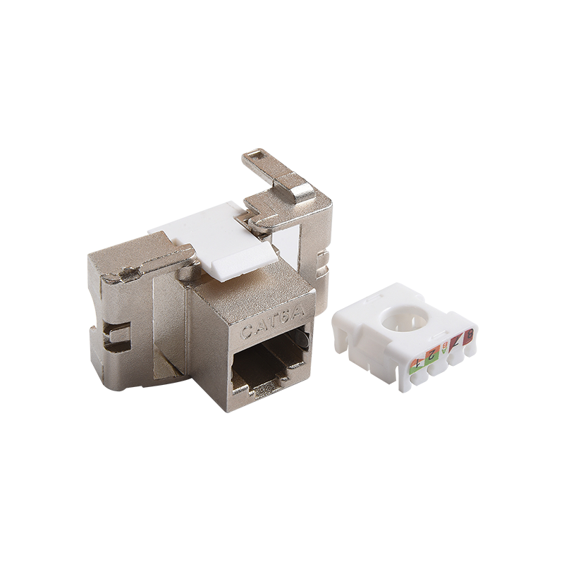 SMT-1038T8C6A-FTP 180度シールドされたキーストーンジャックショートボディ